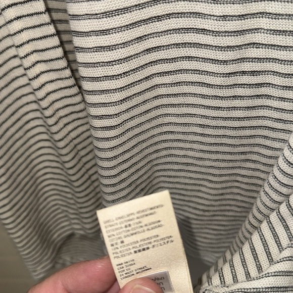 Anthropologie cardigan knit NEW Saturday Sunday Hooded NWT medium cream Black - Picture 5 of 5